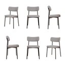 Ver imagem 1 de Kit com 6 Cadeiras para Sala de Jantar Mona Yescasa Cinza