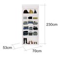 Ver imagem 3 de Closet Modulado Sem Portas com Prateleiras 70 cm MDF Lotus Belmax:Branco