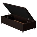 Ver imagem 3 de Base para Cama Box Baú Solteiro 88x188cm Hit I02 Corano Marrom - Mpozenato