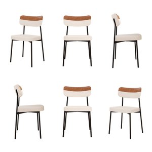 Kit com 6 Cadeiras para Sala de Jantar Mona Yescasa