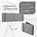 Ver imagem 2 de Cabeceira Dobrável Atenas Estofada 1,58m para Cama Queen Box Cinza