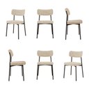 Ver imagem 2 de Kit com 6 Cadeiras para Sala de Jantar Mona Yescasa Bege/Vanilla