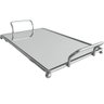 Bandeja Metal Espelhada Bandeja De Vidro Para Aparador 30x16cm Casa - 5