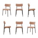 Ver imagem 1 de Kit com 6 Cadeiras para Sala de Jantar Mona Yescasa Bege/Nude