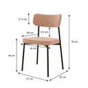 Ver imagem 3 de Kit com 6 Cadeiras para Sala de Jantar Mona Yescasa Bege/Nude