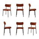 Ver imagem 1 de Kit com 6 Cadeiras para Sala de Jantar Mona Yescasa Laranja/Terracota