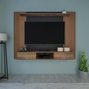 Ver imagem 1 de Painel Com Suporte Tv 75" E 1 Porta Multimóveis Cr45162 Pinho/Preto Pinho/Preto