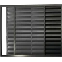 Ver imagem 1 de Janela de Aluminio Veneziana 3 Folhas sem Grade Linha Leve:1,00 X 1,00/preto