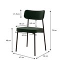 Ver imagem 3 de Kit com 6 Cadeiras para Sala de Jantar Mona Yescasa Verde/Green