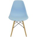 Ver imagem 1 de Kit 9 Cadeiras Charles Eames Eiffel Wood Design Azul Claro
