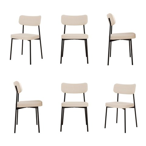 Kit com 6 Cadeiras para Sala de Jantar Mona Yescasa