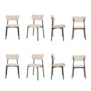 Ver imagem 1 de Kit com 8 Cadeiras para Sala de Jantar Mona Yescasa Bege/Areia Corriente