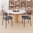 Ver imagem 3 de Kit com 8 Cadeiras para Sala de Jantar Mona Yescasa Cinza/Corriente/Caramelo