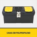 Ver imagem 3 de Caixa de Ferramentas Millenium 16 Organizacao Plastico Reforcado com Trava Metalica Stanley