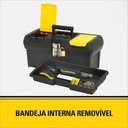 Ver imagem 6 de Caixa de Ferramentas Millenium 16 Organizacao Plastico Reforcado com Trava Metalica Stanley