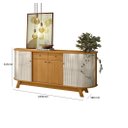 Ver imagem 4 de Aparador Buffet Mônaco 1,83m Cinamomo Off White Madetec