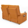 Poltrona do Papai Reclinável Sala de Cinema Movie 2 Lugares Manual Baú USB PU Whisky G23 Gran Belo M - 7