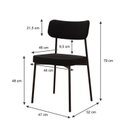 Ver imagem 4 de Kit com 8 Cadeiras para Sala de Jantar Mona Yescasa Preto