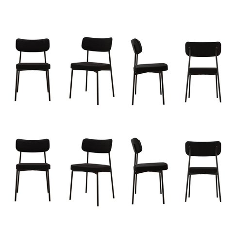 Kit com 8 Cadeiras para Sala de Jantar Mona Yescasa Preto