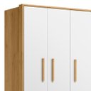 Ver imagem 6 de Guarda Roupa Infantil 3 Portas Slim Q Encanto Freijó/branco - Qmovi