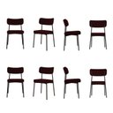 Ver imagem 1 de Kit com 8 Cadeiras para Sala de Jantar Mona Yescasa Vermelho/Bordô