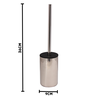 Escova Sanitaria Luxo Cromada Fino Inox - 5