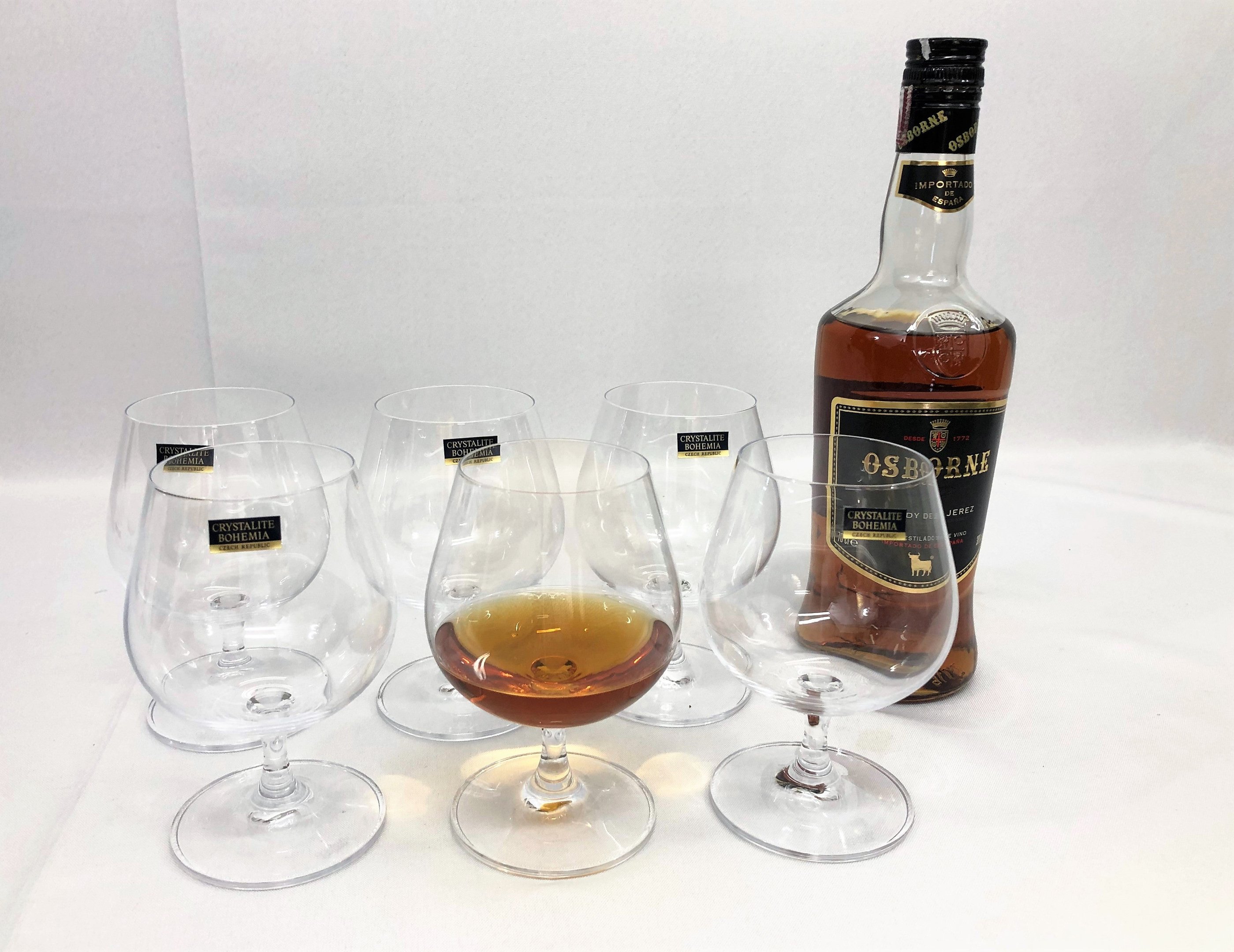 Conj 6 Taças Bohemia Titanium Sylvia Conhaque 400ml - 2