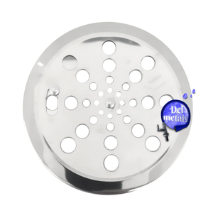 Tampa Ralo Grelha Redonda 15x15cm Inox Função Abre/fecha Cor:cromado Del Metais