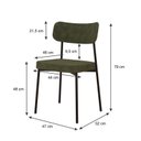 Ver imagem 4 de Kit com 8 Cadeiras para Sala de Jantar Mona Yescasa Verde/Alga