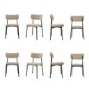 Ver imagem 1 de Kit com 8 Cadeiras para Sala de Jantar Mona Yescasa Bege