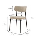 Ver imagem 4 de Kit com 8 Cadeiras para Sala de Jantar Mona Yescasa Bege