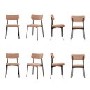 Ver imagem 1 de Kit com 8 Cadeiras para Sala de Jantar Mona Yescasa Bege/Nude