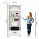 Ver imagem 4 de Closet Modulado de Canto 3 Peças 2 Gavetas Smart Plus