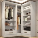 Ver imagem 1 de Closet Modulado de Canto 3 Peças 2 Gavetas Smart Plus