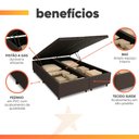 Ver imagem 4 de Cama Box Com Baú Queen 1,58m Prince Suede Marrom
