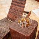 Ver imagem 7 de 4 Cadeiras e Mesa com 2 Espreguiçadeiras Bona e Mesa com Balde em Alumínio para Jardim, Piscina e Ár