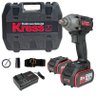 Chave Impacto sem Fio Kress Kub30.1 Mandril 1/2 12,7mm 2 Baterias 20v Cinto Soquete Carregador e Mal - 1