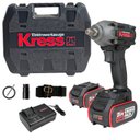 Ver imagem 1 de Chave Impacto sem Fio Kress Kub30.1 Mandril 1/2 12,7mm 2 Baterias 20v Cinto Soquete Carregador e Mal