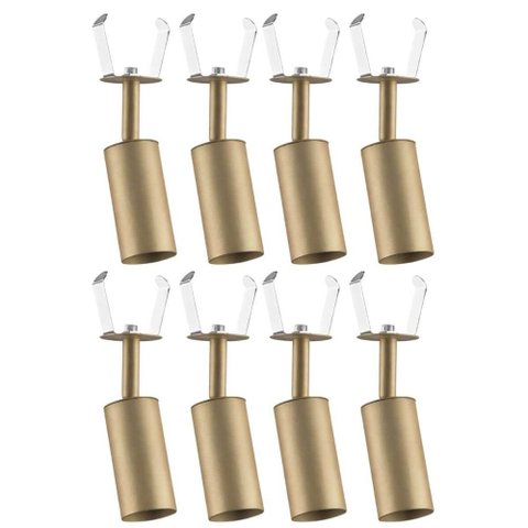 Kit 8 Luminárias Spots Dourado Embutido em Alumínio Bivolt MR11 Neo Dital Iluminação
