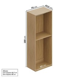 Estante Livreiro Multiuso 3 Módulos 3 Gavetas Frame Cabecasa MadeiraMadeira - 9