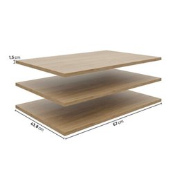 Estante Livreiro Multiuso 3 Módulos 3 Gavetas Frame Cabecasa MadeiraMadeira - 10