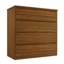 Ver imagem 2 de Cômoda 4 Gavetas Urban 91,5cm x 90cm x 45cm Marrom/Nogueira
