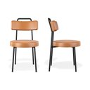 Ver imagem 1 de Kit 2 Cadeiras Ster Sala de Jantar Couro Sintetíco Whisky - Vallisa Decor