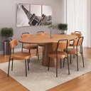 Ver imagem 3 de Kit 2 Cadeiras Ster Sala de Jantar Couro Sintetíco Whisky - Vallisa Decor