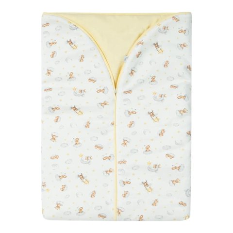 Porta Bebê /saco de Dormir Bebê Noite Estrelada Amarelo -hug