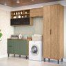 Armarios Lavanderia 4 Modulos Mdf 270 Cm Tosc Freijo Jade Mxm - 2
