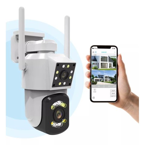 Dupla Eficiência: Câmera Segurança Ip Wifi Duas Câmeras