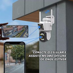 Dupla Eficiência: Câmera Segurança Ip Wifi Duas Câmeras - 6