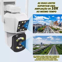 Dupla Eficiência: Câmera Segurança Ip Wifi Duas Câmeras - 7