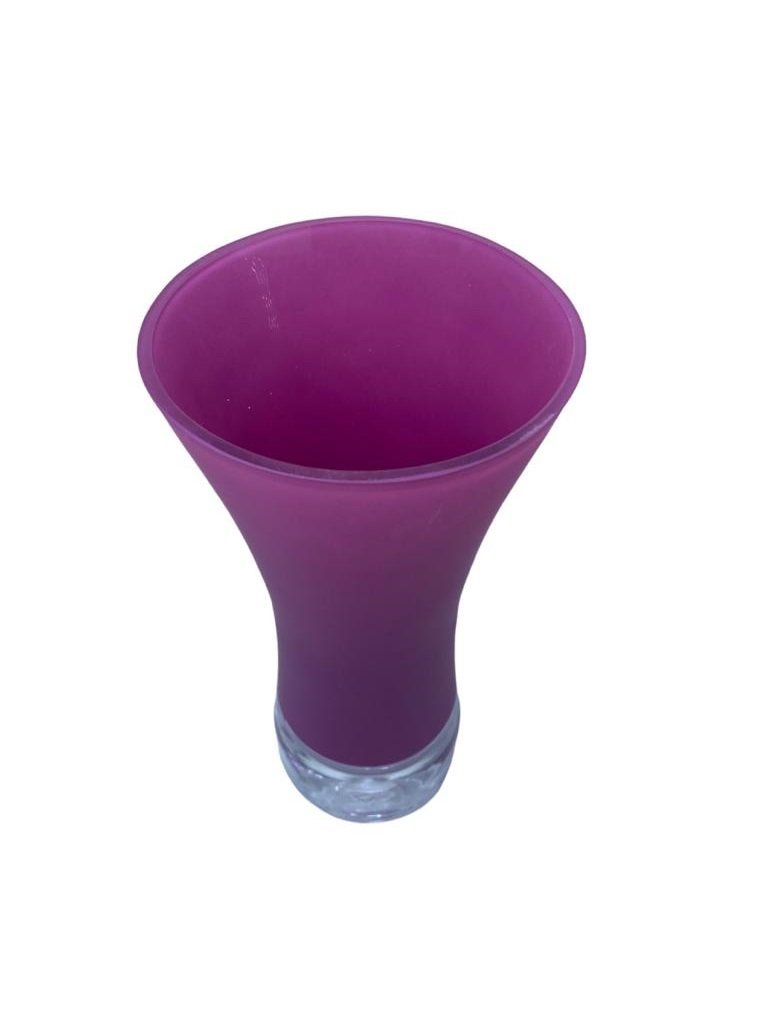 Vaso de Vidro Colors Vinho Decorativo 26cm Espressione Vaso Decorativo Rosa, Vaso de Vidro Decorativ - 5